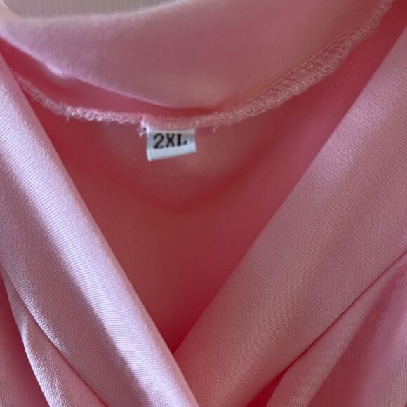 Pink Barbie Elegant Maternity/plus SZ light weight low stretch Size 2XL - Picture 13 of 16